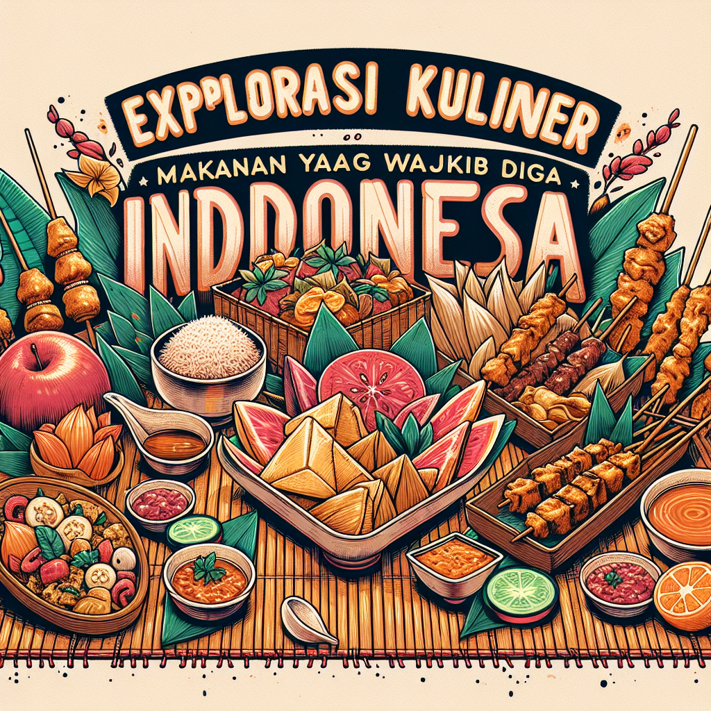 Eksplorasi Kuliner Indonesia: Makanan Tradisional yang Wajib Dicoba di
