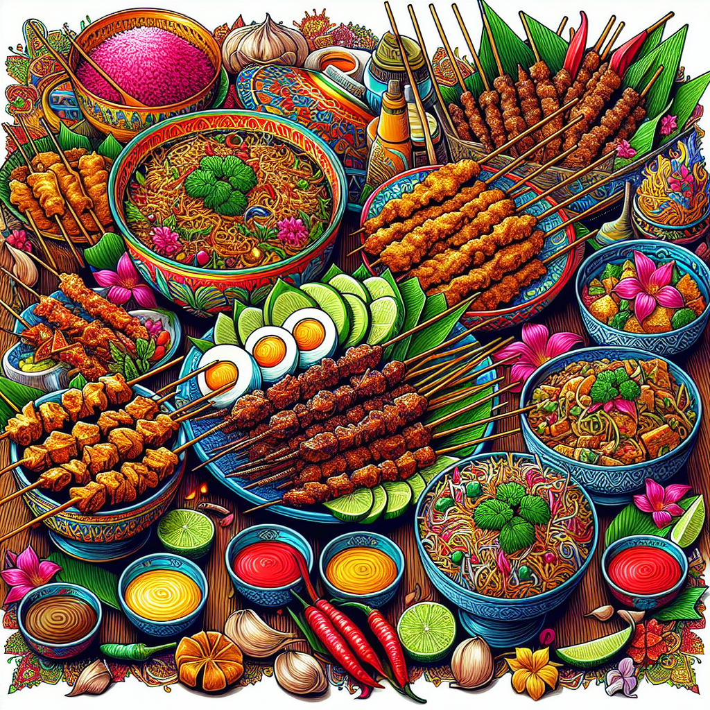 Sketsa Makanan Tradisional Indonesia yang Menggugah Selera